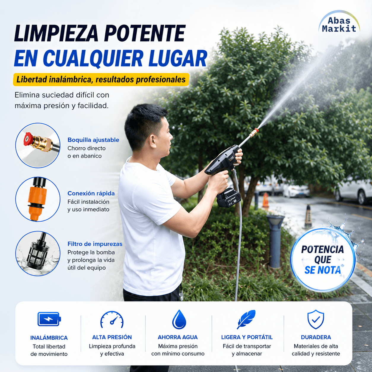 CleanPro - Potencia portátil para cada rincón