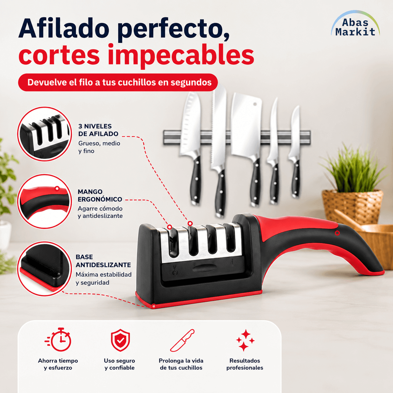 KnifeUp - Cortar sin esfuerzo, como recién comprado