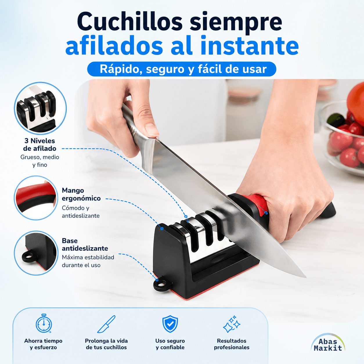 KnifeUp - Cortar sin esfuerzo, como recién comprado
