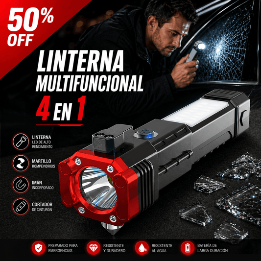 LINTERNA MULTIFUNCIONAL 4 EN 1